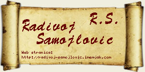 Radivoj Samojlović vizit kartica